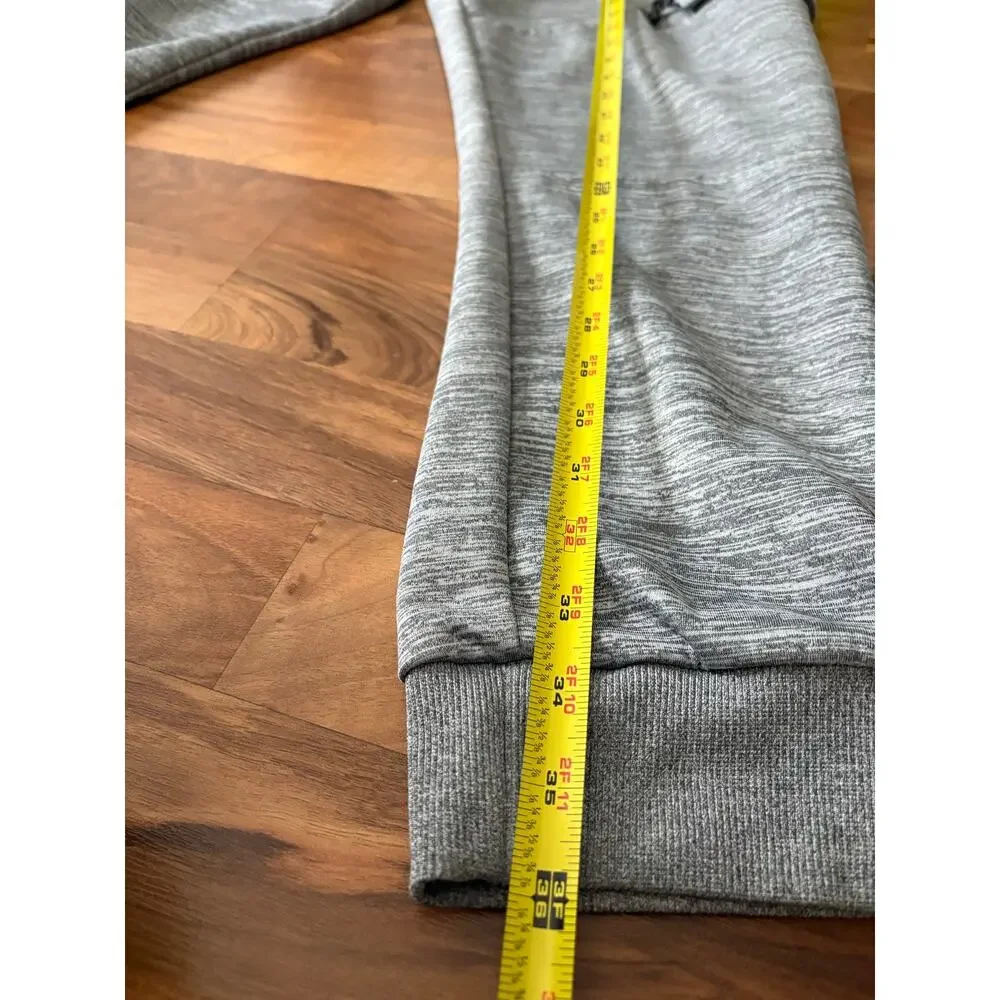 Aeropostale Men's Size L Gray Heather Cargo Joggers Sweatpants Zip Pockets